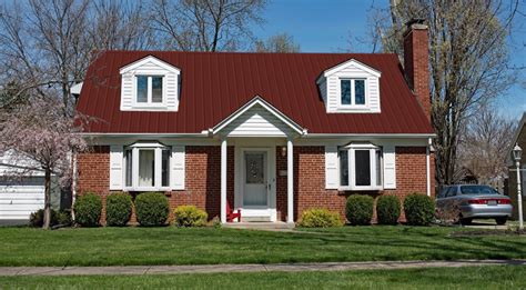 brick houses with red metal roof|red brick roof color chart.